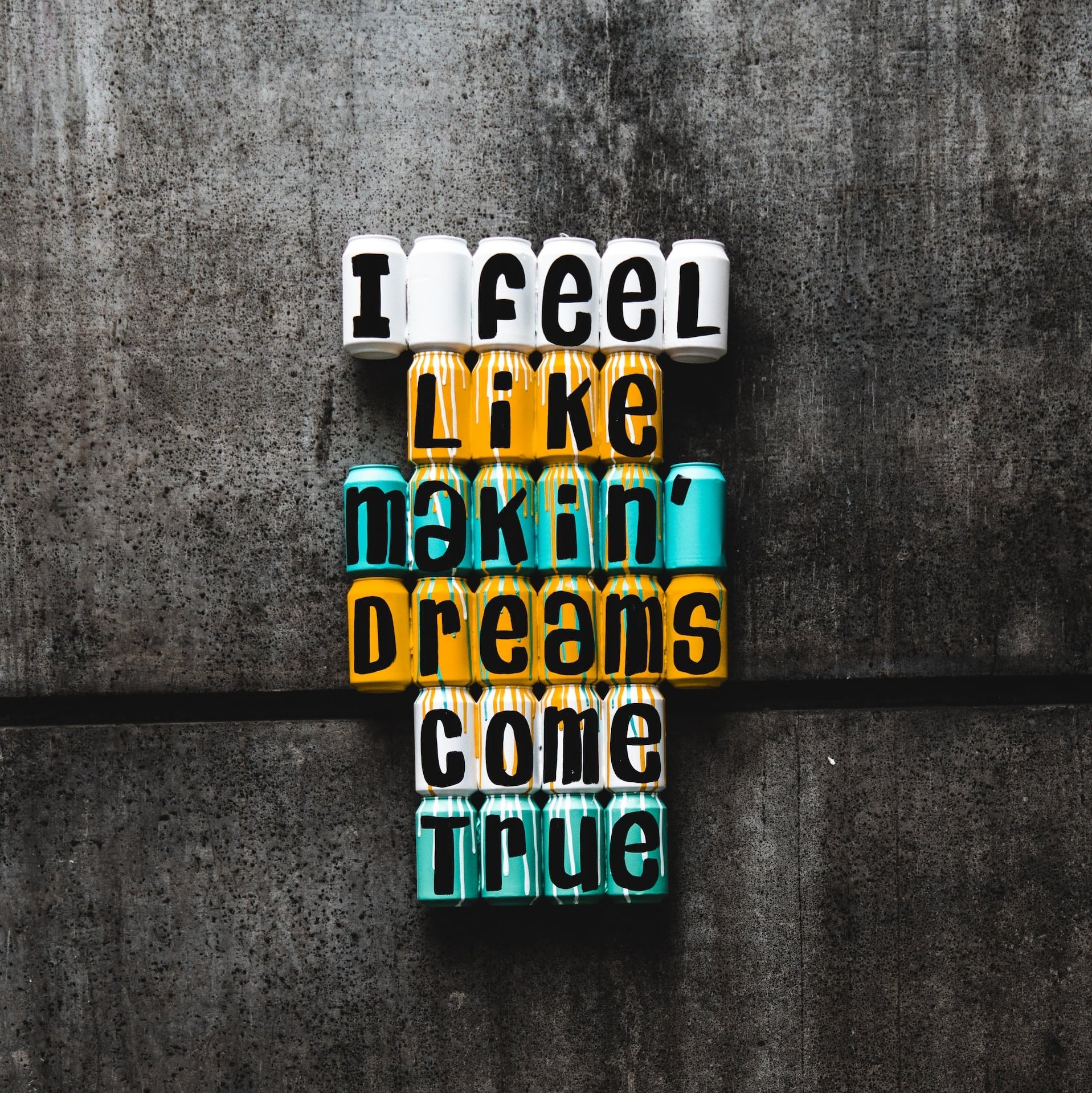 Multicolored Can Wall Decor